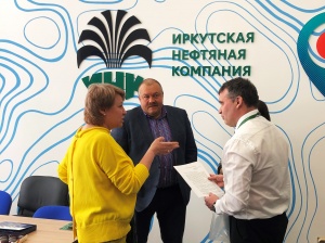 Глава Усть-Кута Александр Душин встретился с гендиректором Иркутской нефтяной компании Мариной Седых